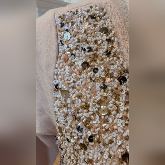 Anthropologie Paillette Cardigan - Picture 4 of 16